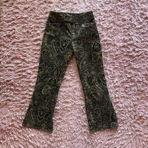 VTG ⏰ MIXIT brown paisley corduroy trouser pants